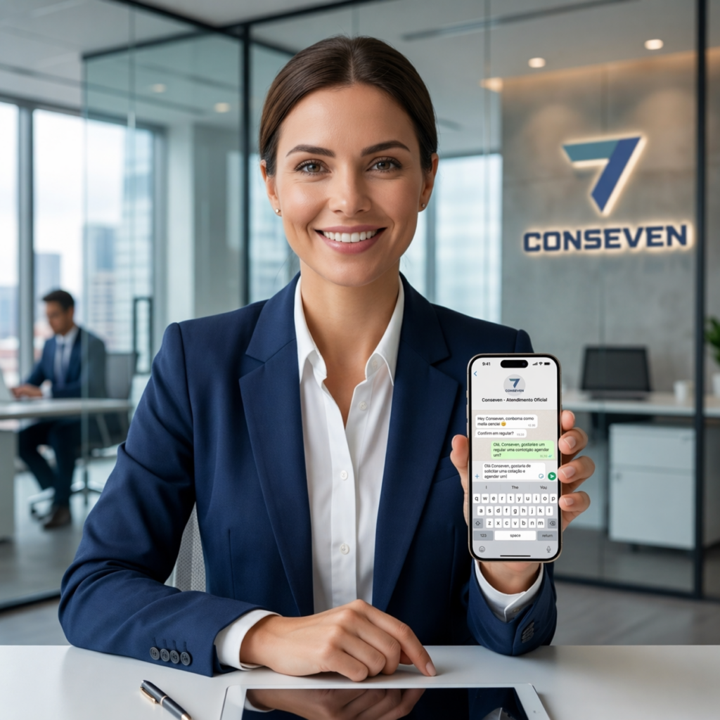 profissional moderna em ambiente corporativo
